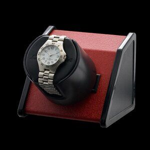 Orbita Single Sparta Bold Rotorwind Watch Winder in Red Bold Color